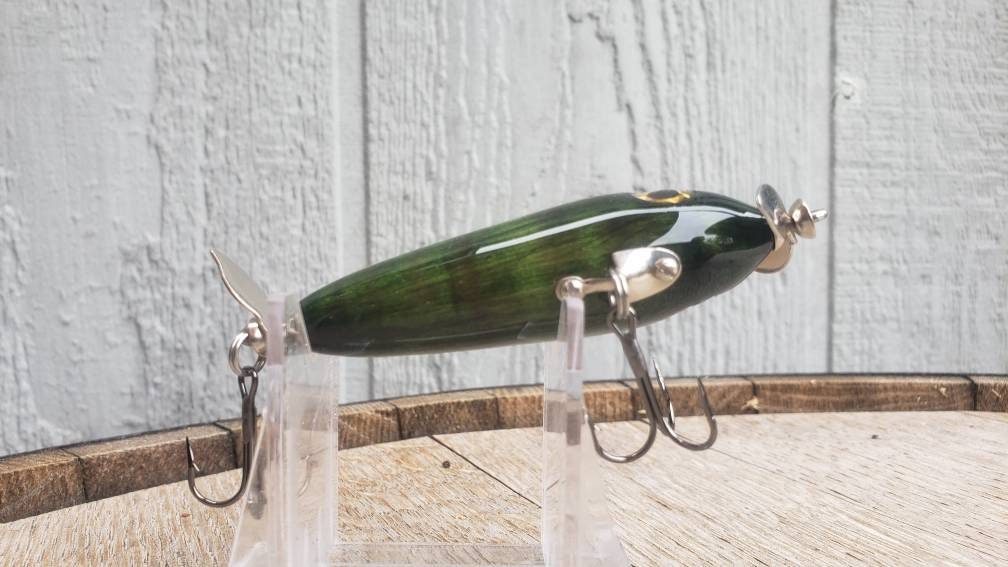 Handmade Wooden Topwater Fishing Lure Bass Lure Curley Maple Etsy
