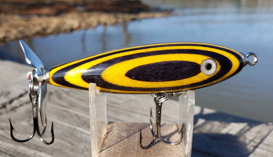 Handmade Topwater Fishing Lure Propeller Bass Lure Etsy