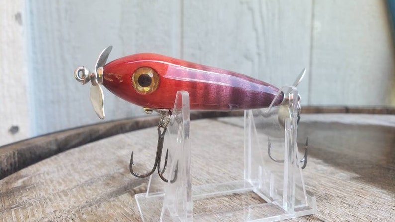 Download Bass Lure Handmade Wooden Topwater Fishing Lure Curley Maple Lure Sports Outdoor Recreation Toys Games