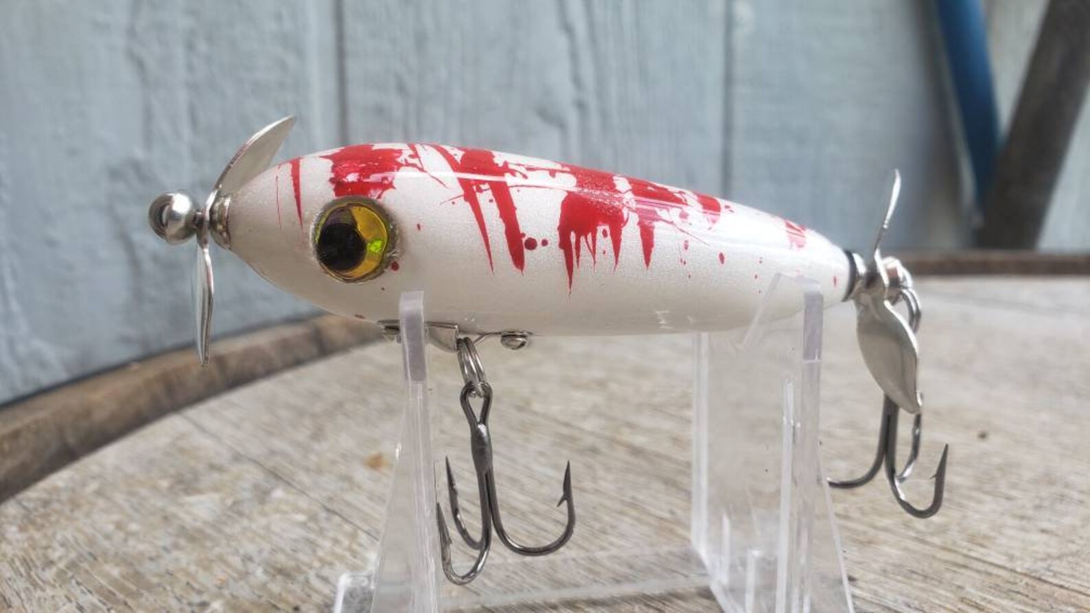 Handmade Wooden Topwater Fishing Lure Bass Fishing Etsy