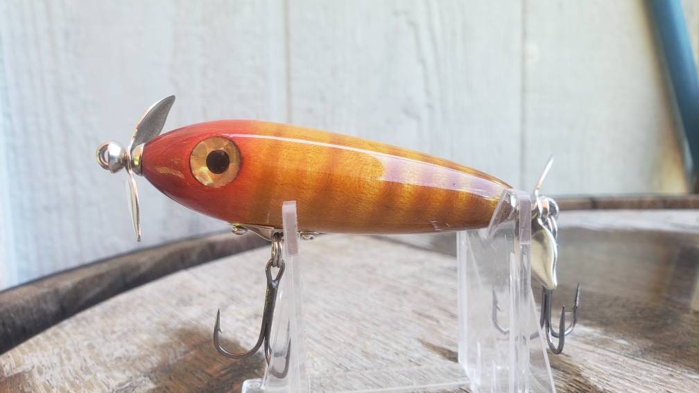 Handmade Wooden Topwater Fishing Lure Bass Lure Curley Maple Etsy UK