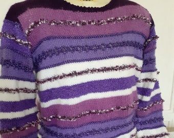 Beautiful purple/white luxury sweater