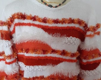 WHITE/ROUX women's sweater