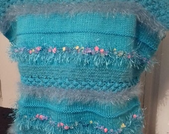 Small sweater SHORT sleeves TURQUOISE