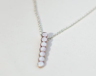 Ciondolo 7 Chakra in argento Sterling – Collana minimalista per equilibrio e consapevolezza
