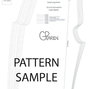 Upper Pattern Sample EVERYDAYS - DIY Men’s Trousers/pants Pattern and Tutorial PDF by Greg ...