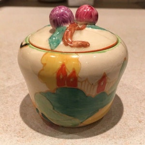Clarice Cliff Alton Preserve Pot For Restoration