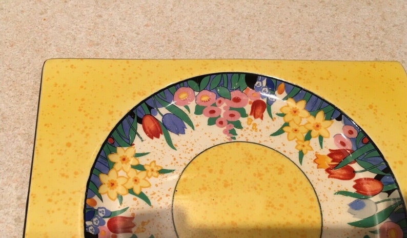 Clarice Cliff Chloris Rectangular Biarritz Plate