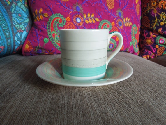 Susie Cooper Wedding Bands Coffee Cup and Saucer - Etsy