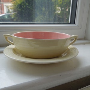 Clarice Cliff Soup Bowl and Saucer