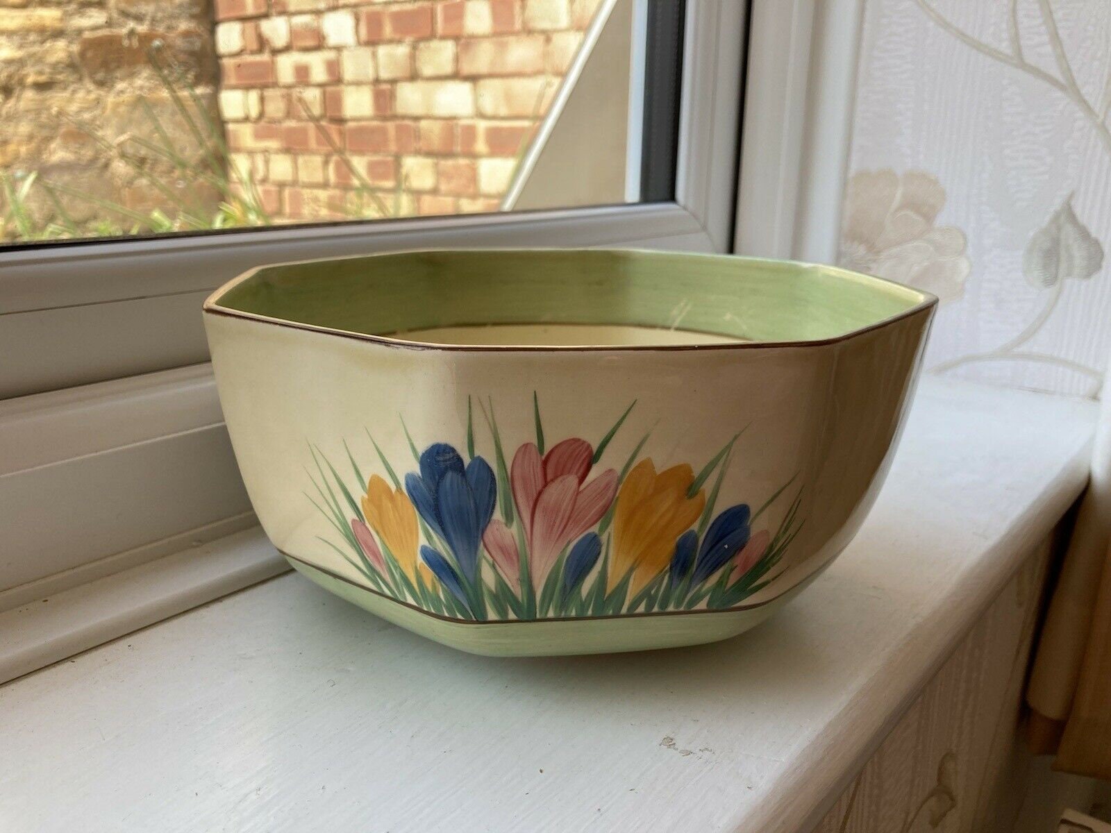 Clarice Cliff Frühling Krokus große achteckige Obstschale | Etsy