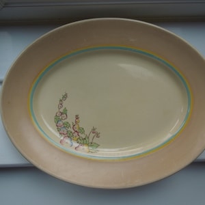 Clarice Cliff Floral Oval Servierplatte