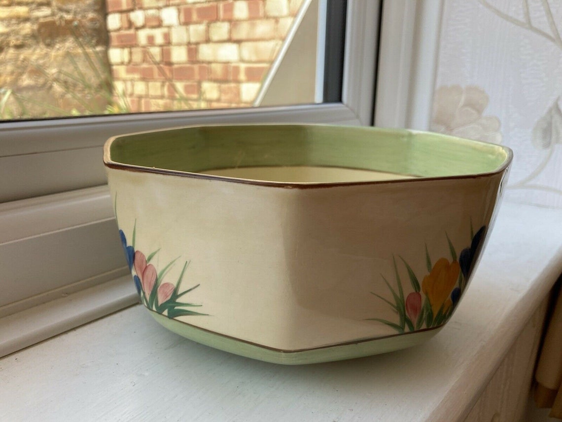 Clarice Cliff Frühling Krokus große achteckige Obstschale | Etsy