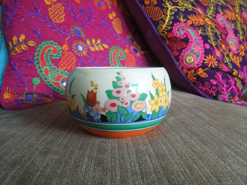 Clarice Cliff Chloris Preserve Pot Base shops