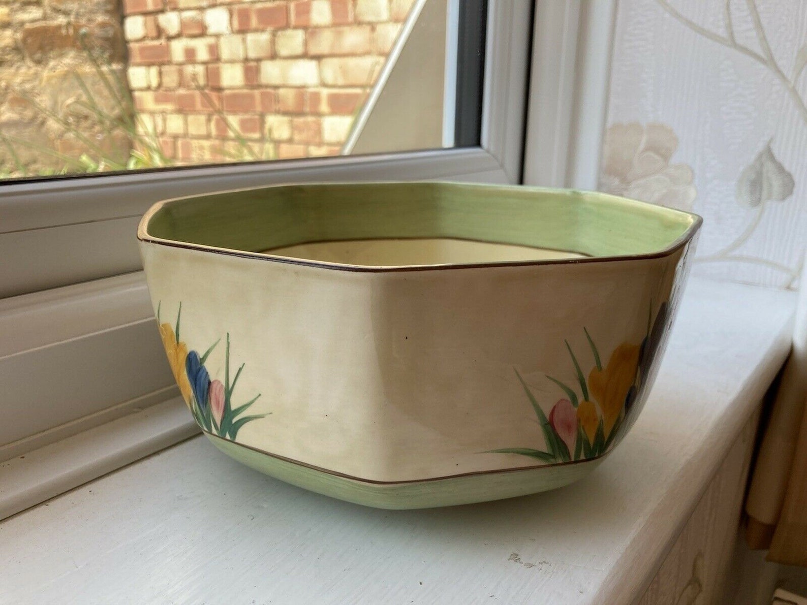 Clarice Cliff Frühling Krokus große achteckige Obstschale | Etsy