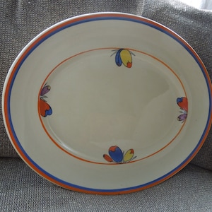 Clarice Cliff Flora Large Oval Serving Plate