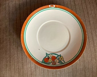 Plato de té Clarice Cliff - Leer descripción