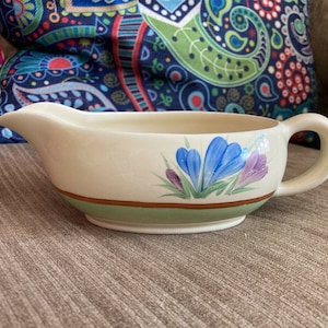 Clarice Cliff Spring Crocus Gravy Boat / Jug