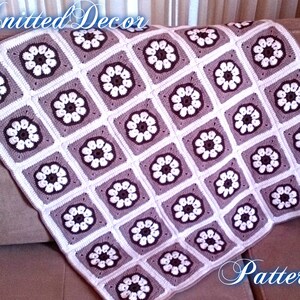 Crochet Baby Blanket Pattern Crochet Floral Blanket Pattern Crochet Floral Motif Pattern
