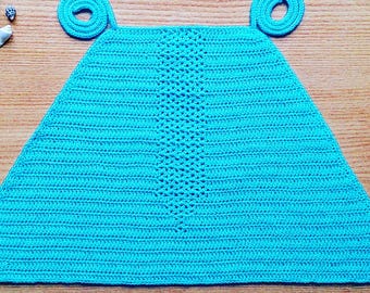 Crochet crop top pattern Modest halter top pattern PDF Summer top PDF Crochet bikini top