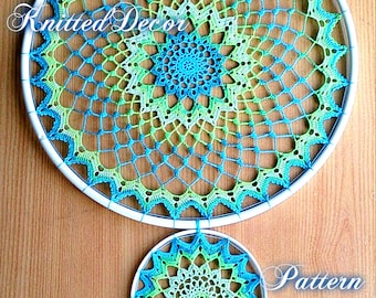 Ensemble de napperon au crochet Motif de napperon au crochet Tutoriel de napperon en dentelle Motif mandala au crochet Motif attrape-rêves au crochet Tenture murale Boho