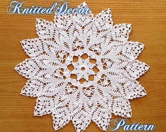 Crochet Doily Pattern PDF Lace Round Crochet Doily Tutorial Crochet Pattern Boho Crochet Pattern 13 inches Lace Doily Pattern PDF Doily DIY