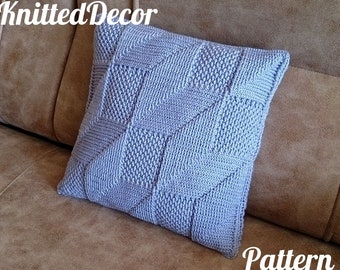 Crochet pillow pattern Textured pillow cover crochet pattern Decorative pillow case pattern Crochet cushion pattern Stairs pillow pattern