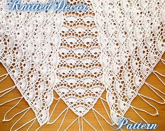 Crochet Shawl Pattern Wedding Shawl Crochet Pattern Prayer Shawl Pattern Boho Crochet Pattern Lace Triangle Shawl Pattern Hippie Shawl PDF