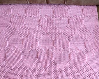 Crochet baby blanket pattern Baby blanket girl Baby blanket boy Textured rectangle reversible blanket Crochet afghan pattern Peace blanket