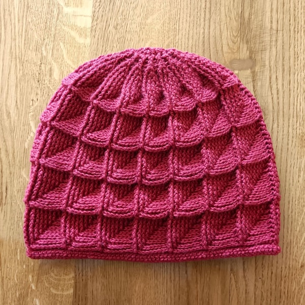 Crochet beanie hat pattern Beanie crochet pattern PDF Crochet hat pattern DIY Crochet winter hat for adult or teen Skyscraper beanie pattern