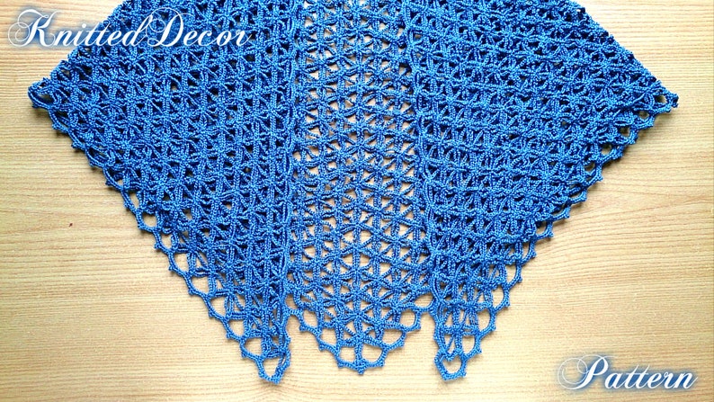 Crochet Shawl Pattern Lace Crochet Triangle Shawl Pattern Crochet ...