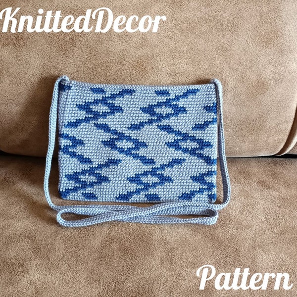 Women mini crossbody bag crochet pattern Handbag crochet pattern Crossbody handbag pattern Crochet purse pattern PDF Tuesday bag pattern