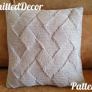 Crochet pillow pattern Pillow case crochet pattern Boho crochet pillow cover pattern Textured pillow Decorative cushion Iceberg pillow