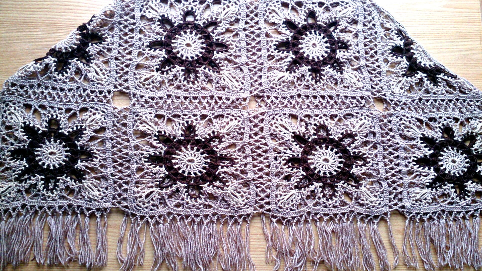 shawl triangle crochet