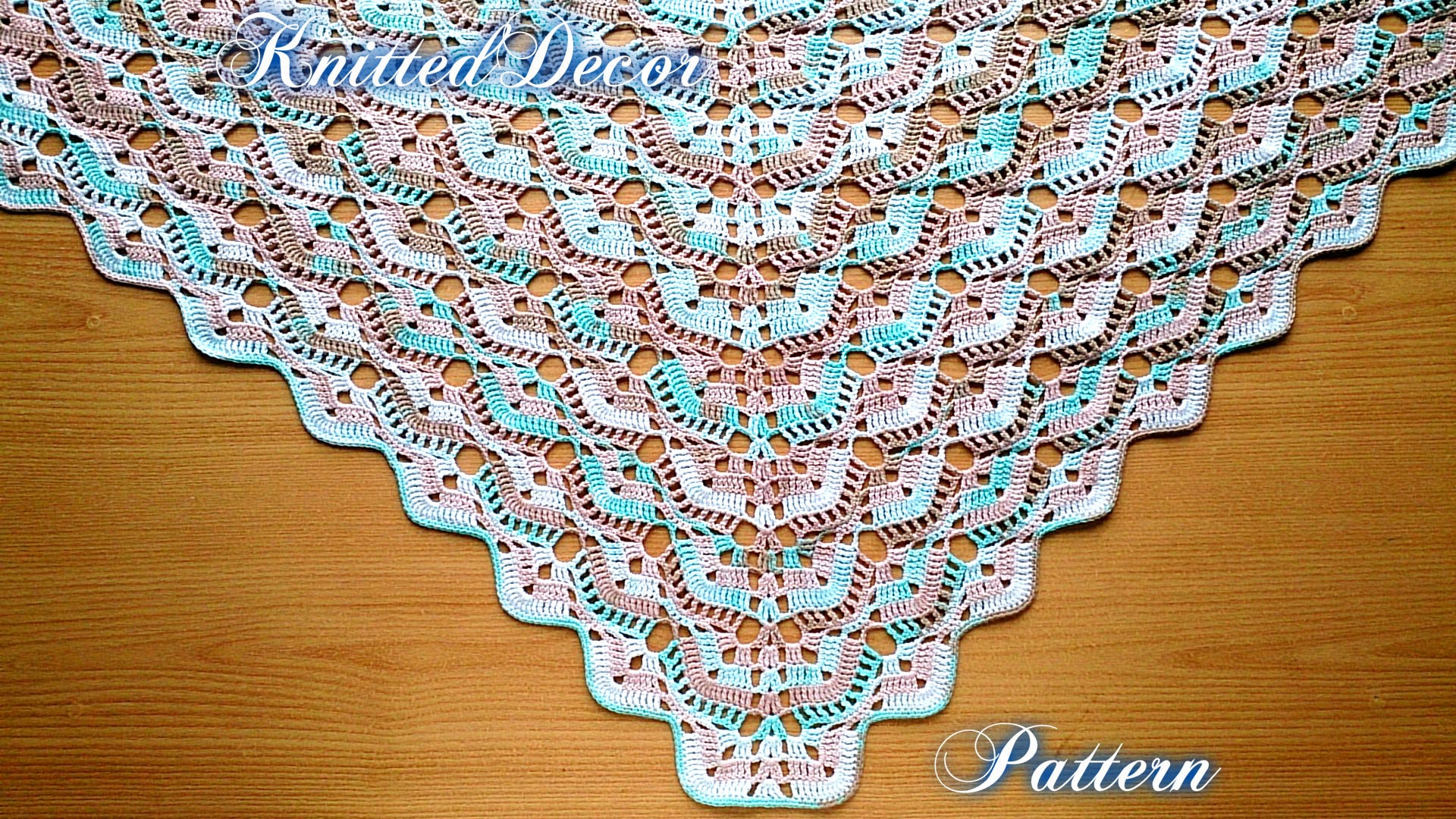 Crochet Triangle Scarf Pattern Crochet Shawl Pattern Triangle Shawl ...