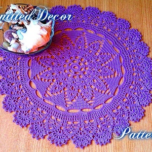 Crochet Doily Pattern Crochet Doily Tutorial Lace Round Doily Pattern Crochet Table Mat Boho Doily PDF Crochet Doily DIY Doily