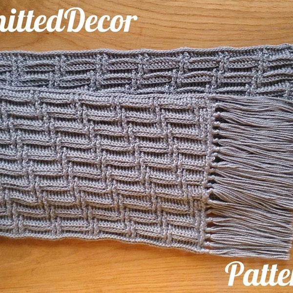 Crochet scarf pattern for men or women North pole scarf pattern Unisex reversible crochet scarf Warm winter scarf crochet pattern