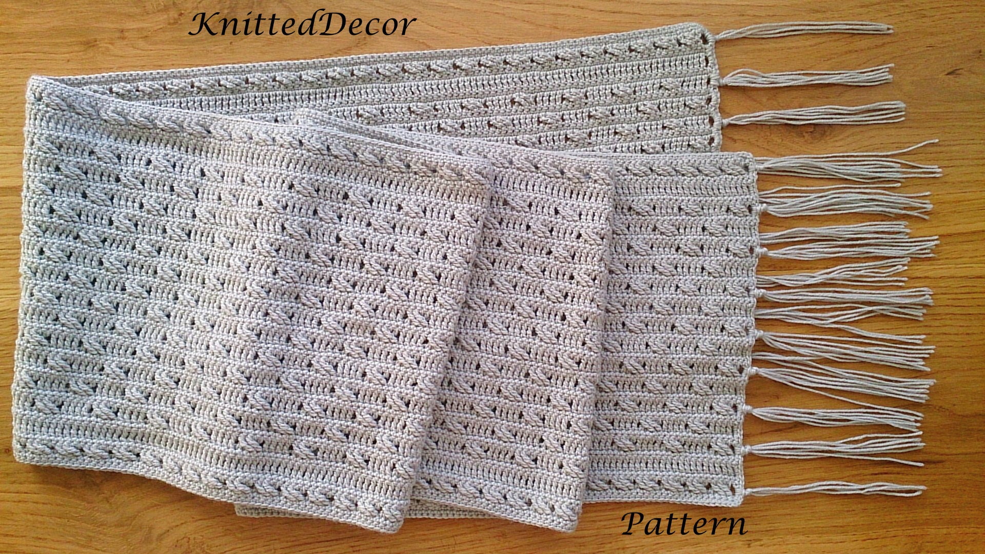 Crochet Scarf Pattern for Women Easy Crochet Scarf Pattern for - Etsy ...