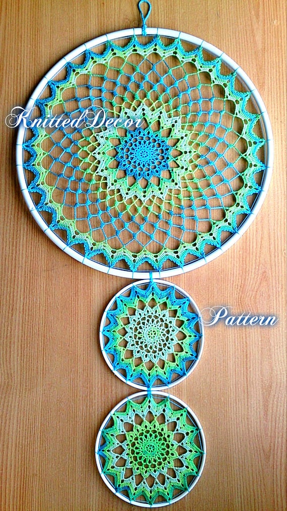 Crochet Doily Pattern Crochet Doily Set Pattern Lace Doily Tutorial Crochet Mandala Pattern Dreamcatcher Pattern Free Crochet Pattern Free