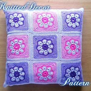 Crochet Pillow Cover Tutorial Crochet Pillow Pattern Crochet Motif Pattern Pillow Case DIY Crochet Pillow PDF Crochet Pattern Cushion PDF