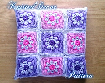 Crochet Pillow Cover Tutorial Crochet Pillow Pattern Crochet Motif Pattern Pillow Case DIY Crochet Pillow PDF Crochet Pattern Cushion PDF