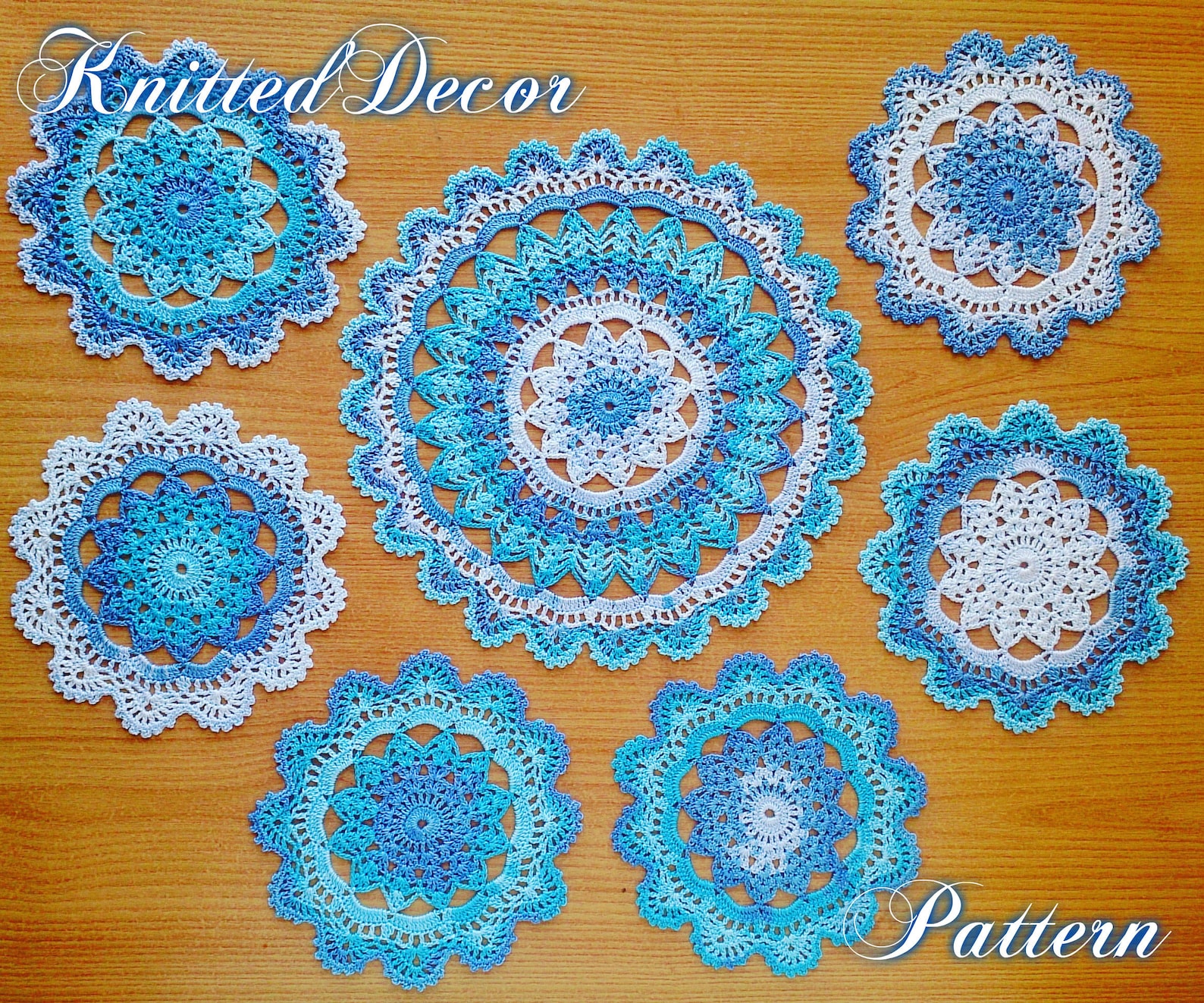 Crochet Doily Pattern Crochet Doily Set Pattern Crochet Etsy Canada
