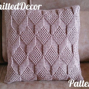 Crochet pillow pattern Crochet pillow cover pattern 16x16 Pillow case crochet pattern Textured pillow Boho cushion Artdeco pillow pattern