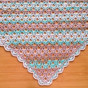 Crochet Shawl Pattern Lace Crochet Shawl Crochet Triangle - Etsy