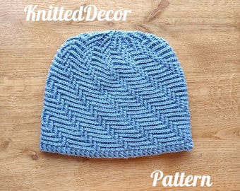 Crochet beanie pattern PDF Crochet hat pattern PDF Men's beanie crochet pattern  Women's beanie crochet pattern North pole beanie pattern