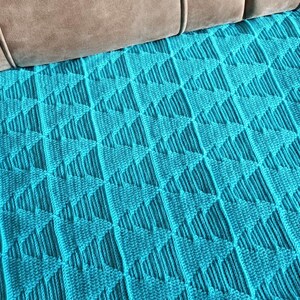 Crochet afghan pattern Crochet baby blanket pattern Textured rectangle blanket Baby blanket girl Crochet blanket boy Green forest blanket