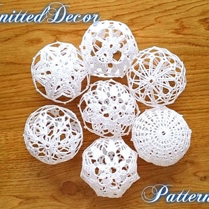 3D Crochet Christmas Ornaments Pattern 7 New Year Ornaments Crochet Pattern Christmas Bubbles Crochet Christmas Decoration Crochet Snowballs