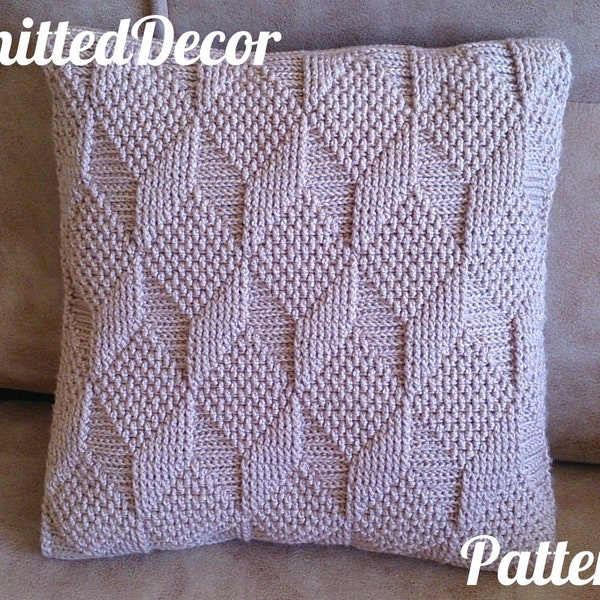 Crochet pillow pattern Crochet pillow cover pattern 16x16 Pillow case crochet pattern Textured pillow Boho cushion Artdeco pillow pattern