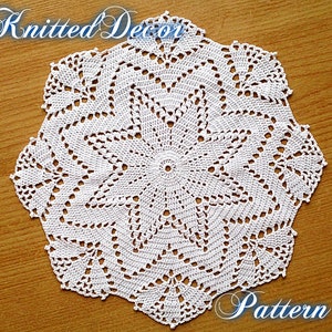 Crochet Doily Pattern PDF Medium Size Lace Round Doily Pattern Rug Doily Boho Crochet Pattern Easy Doily Pattern Medium Doily Tutorial