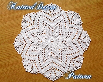 Crochet Doily Pattern PDF Medium Size Lace Round Doily Pattern Rug Doily Boho Crochet Pattern Easy Doily Pattern Medium Doily Tutorial